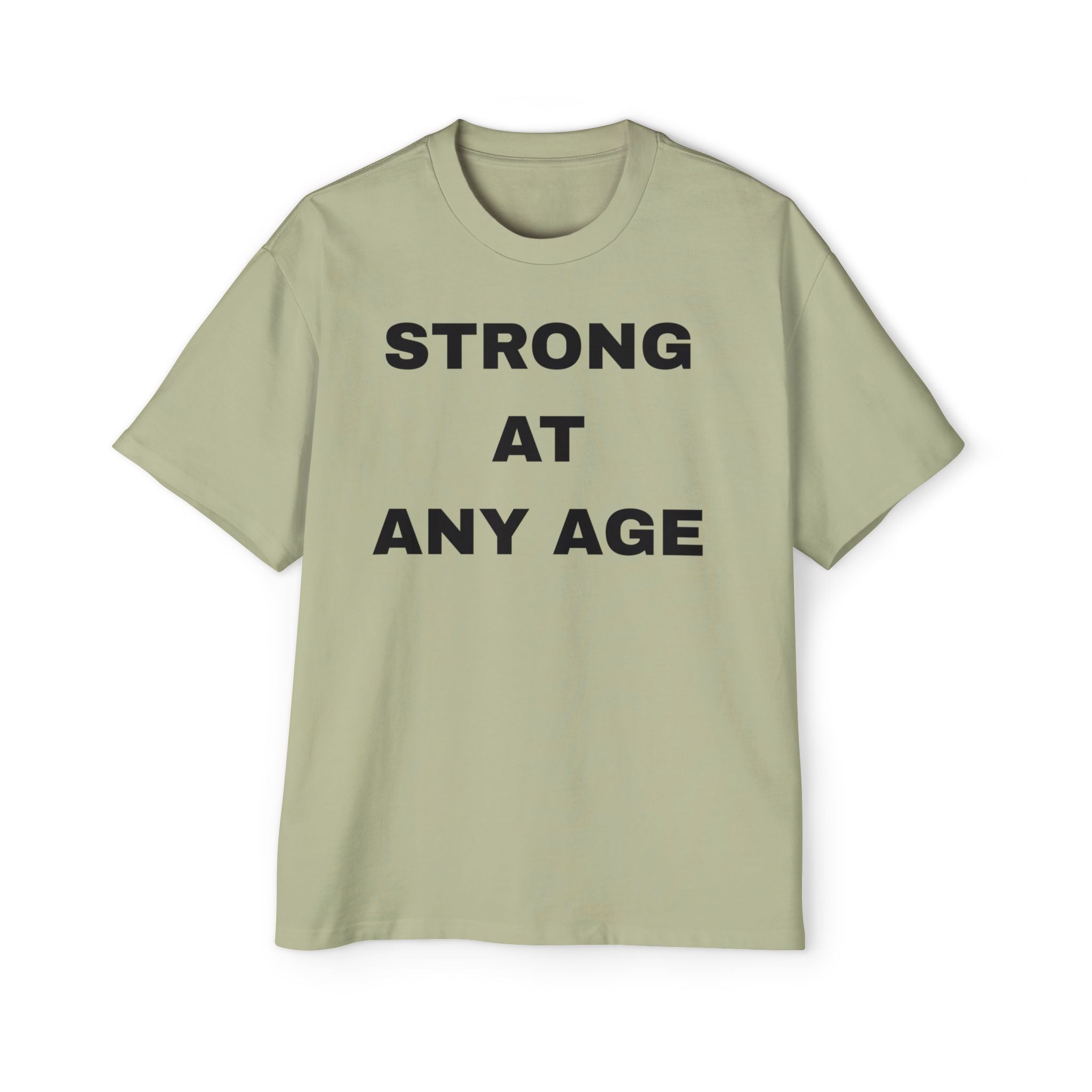 Strong at Any Age Oversized Tee, Casual T-Shirt for All Ages, Comfortable Everyday Wear, Great Gift for Dad or Friends, Fitness [...]
